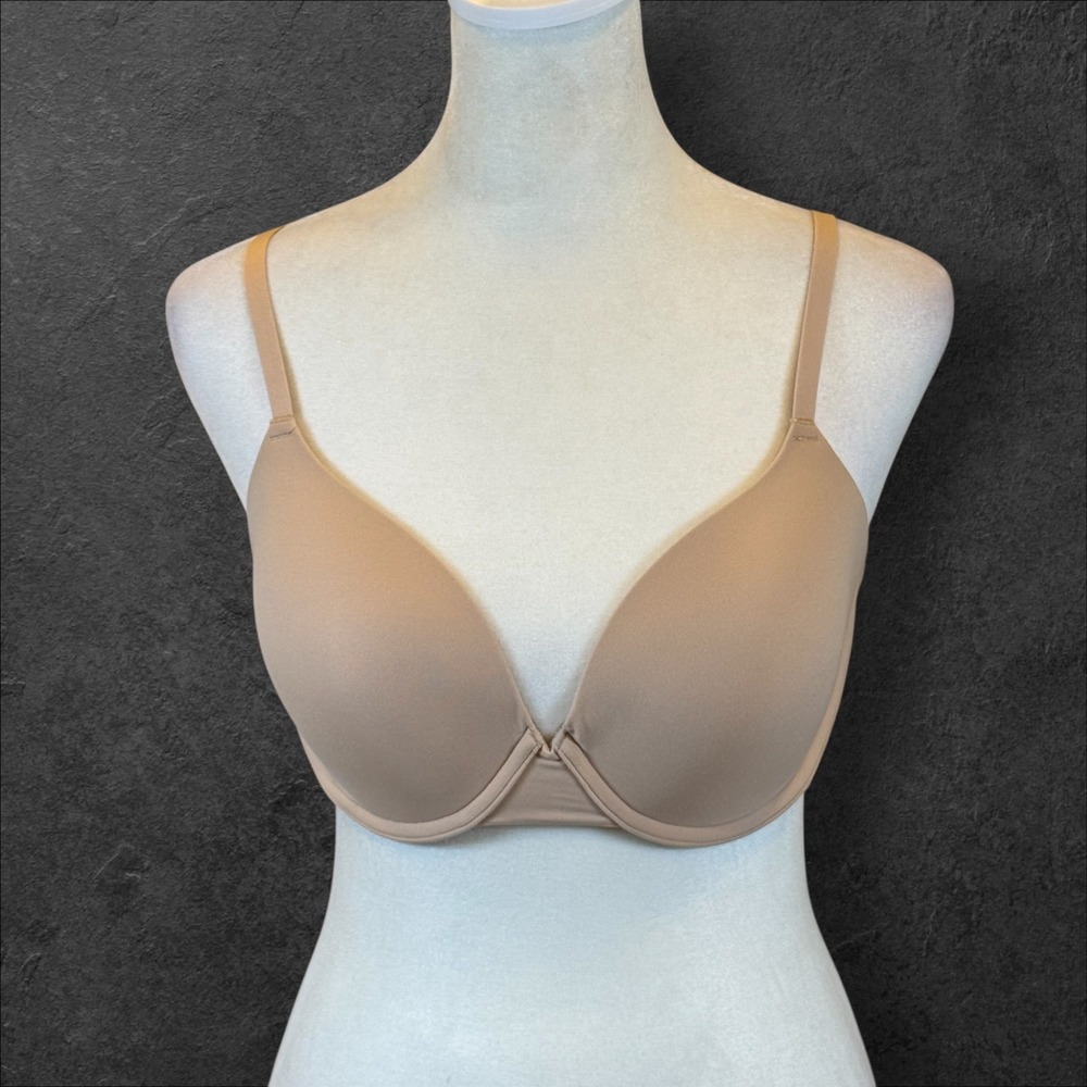 SKIMS Fits Everybody T-Shirt Bra Clay Underwire‎ Push Up Smooth Cup Size 32DD - Picture 1 of 6